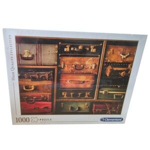 Clementoni High Quality Collection 1000 Piece Puzzle Vintage Suitcase Shelf
